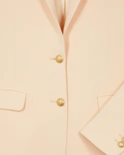 Veste de tailleur droite pêche