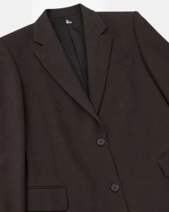 Veste de tailleur en laine marron