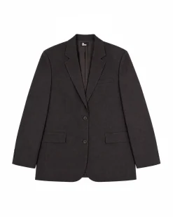 Veste de tailleur en laine marron