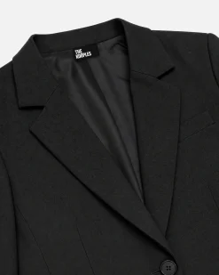 Veste de tailleur en laine noire
