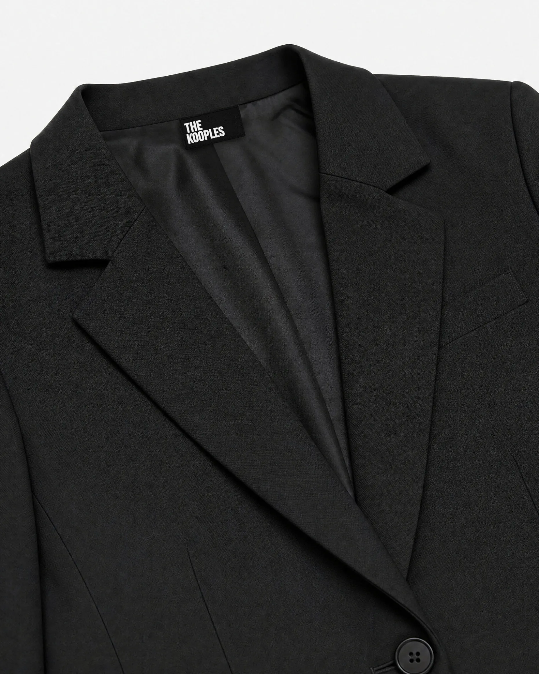 Veste de tailleur en laine noire