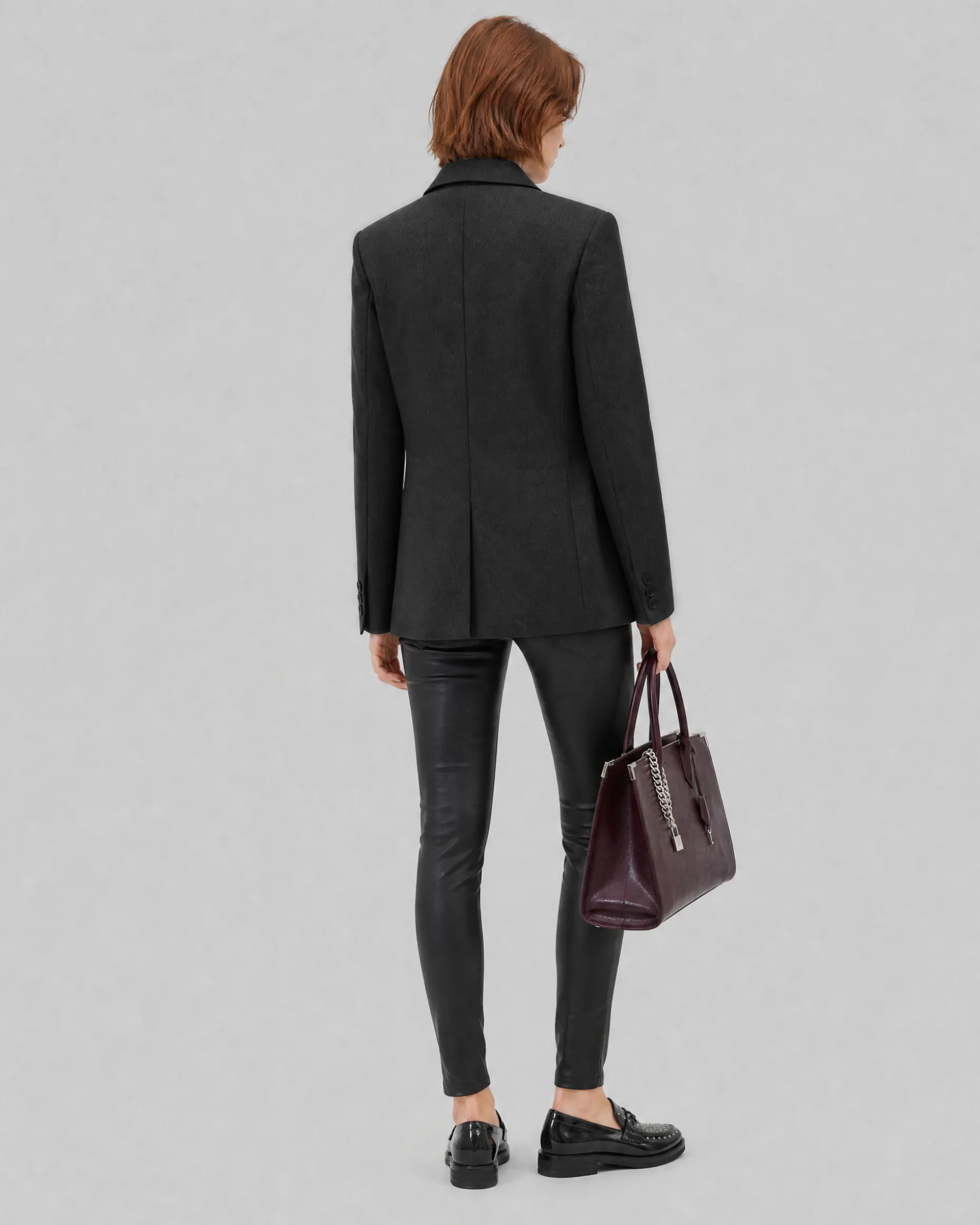 Veste de tailleur en laine noire
