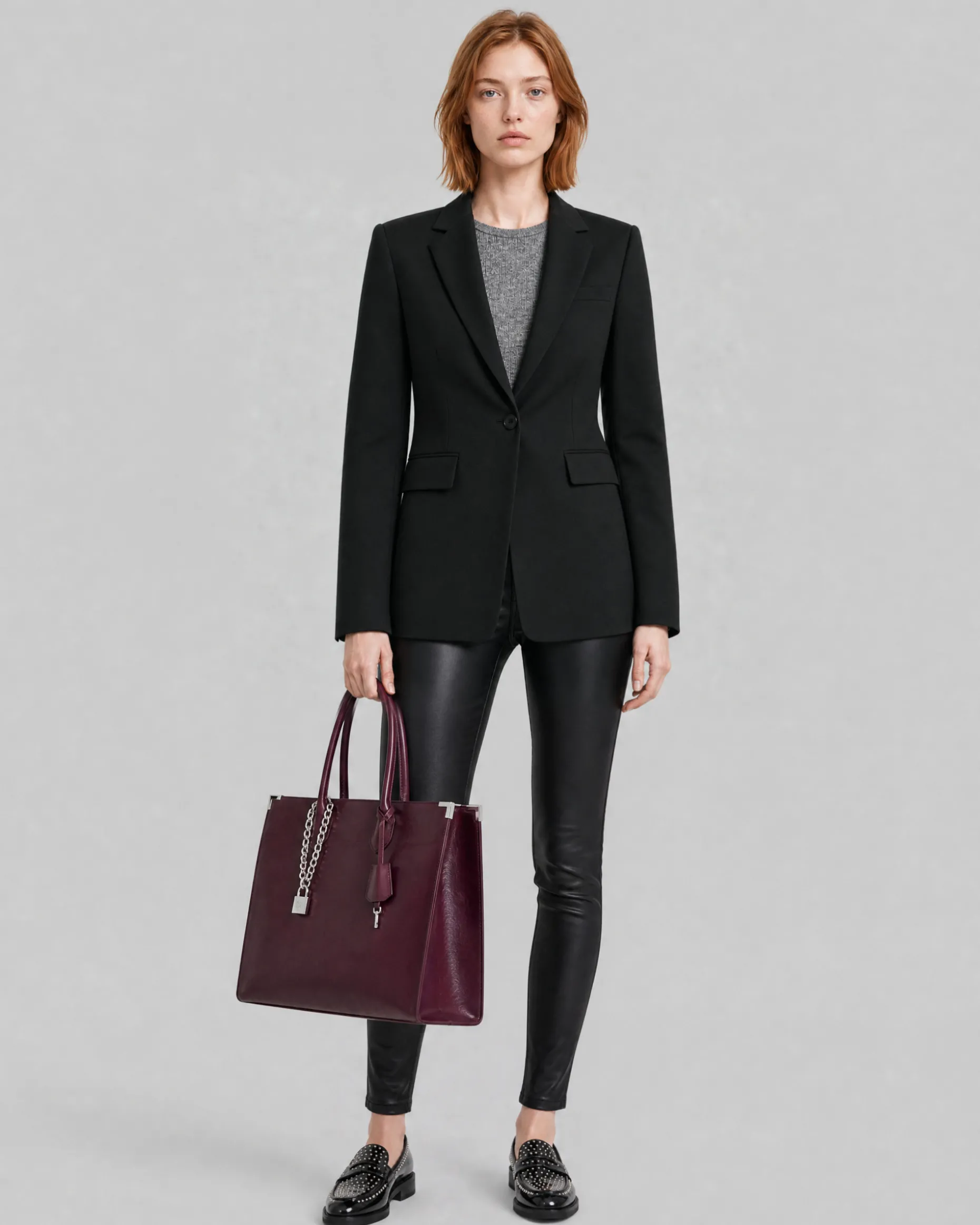Veste de tailleur en laine noire