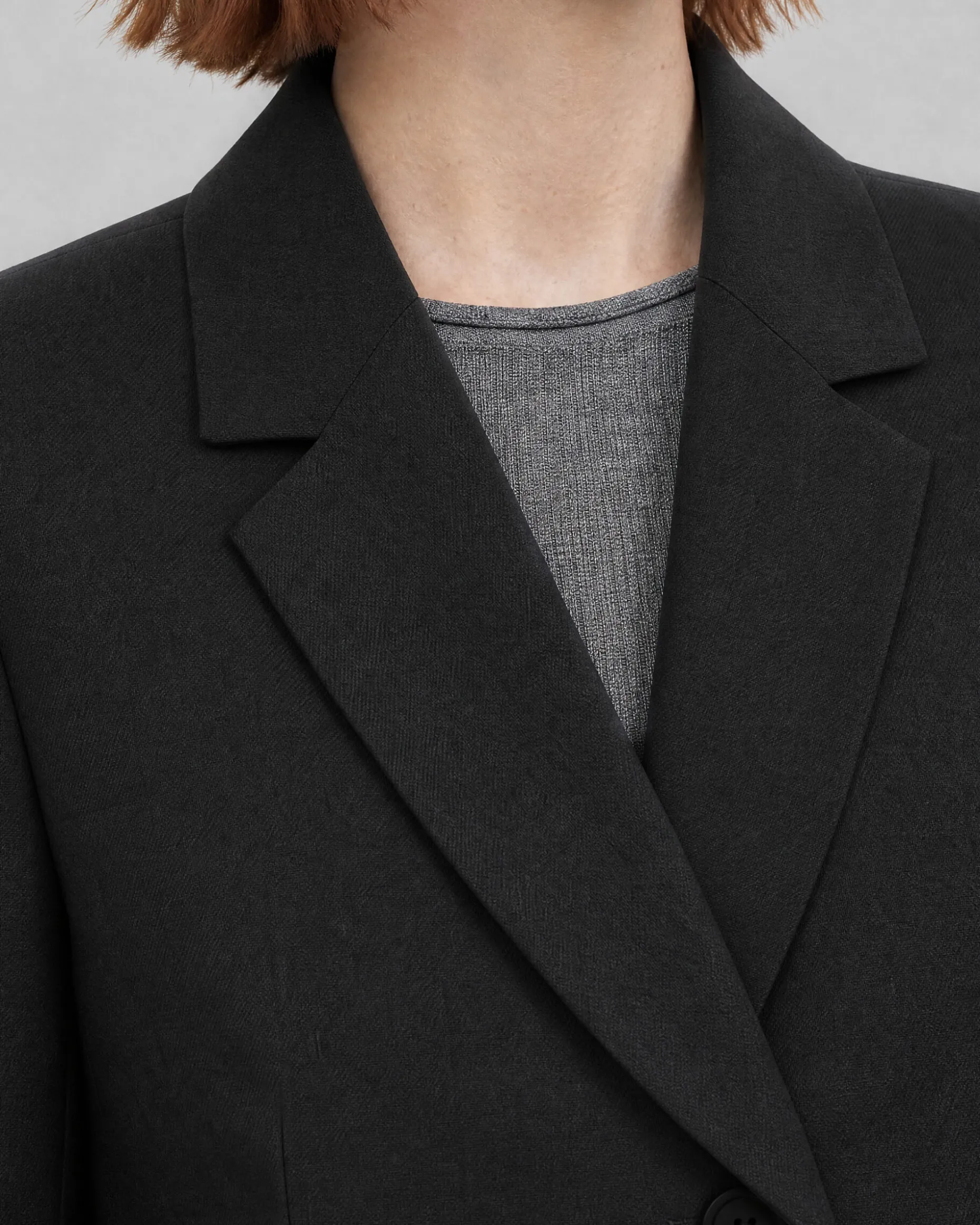 Veste de tailleur en laine noire