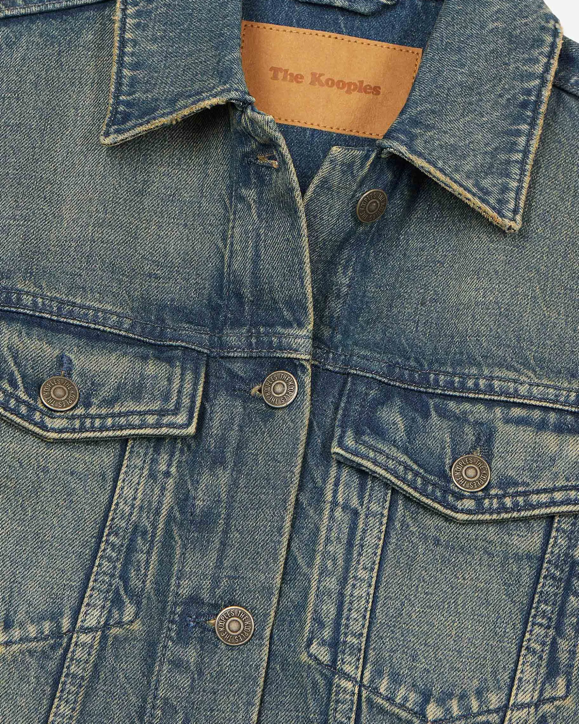 Veste en denim bleu