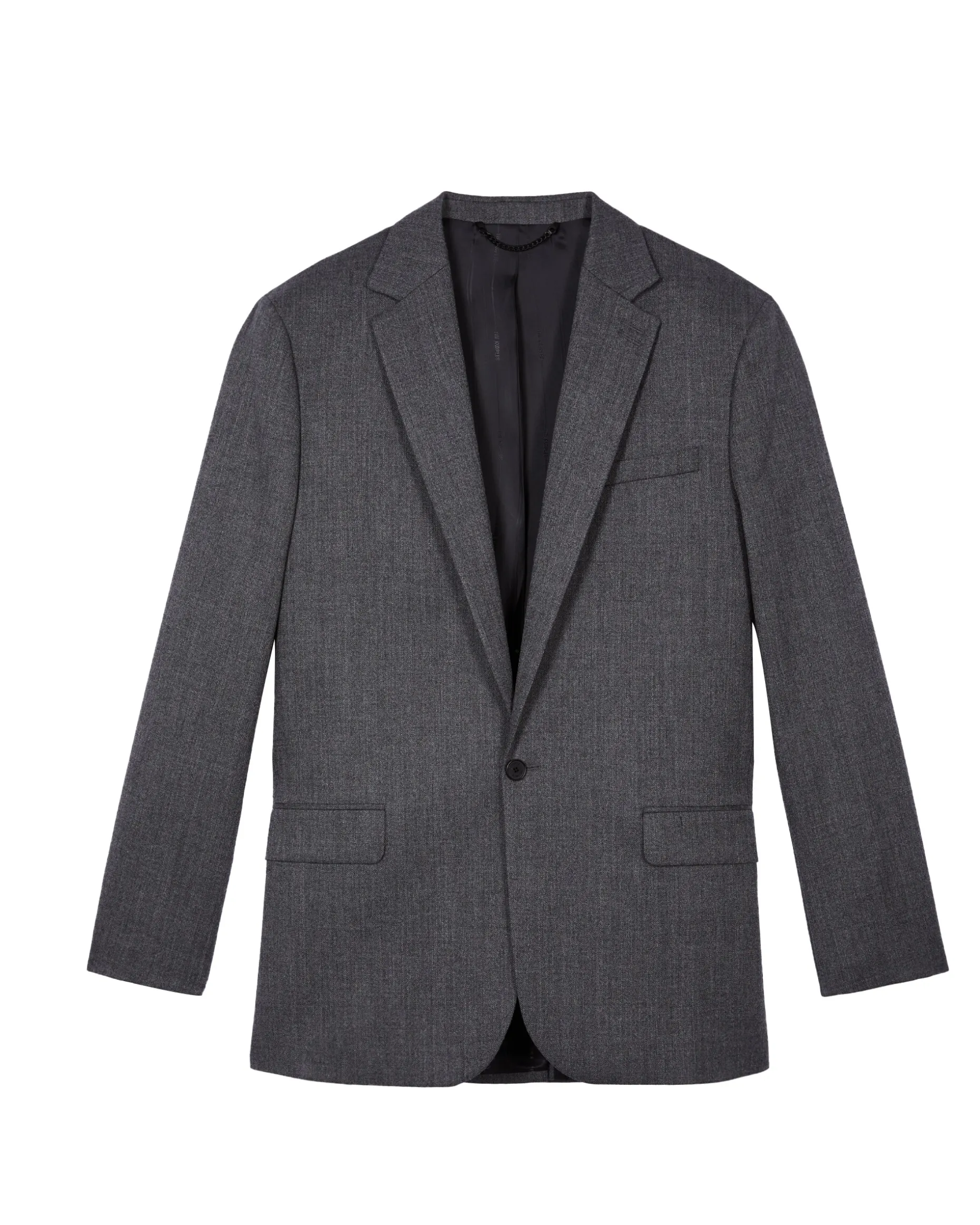 Veste en laine grise