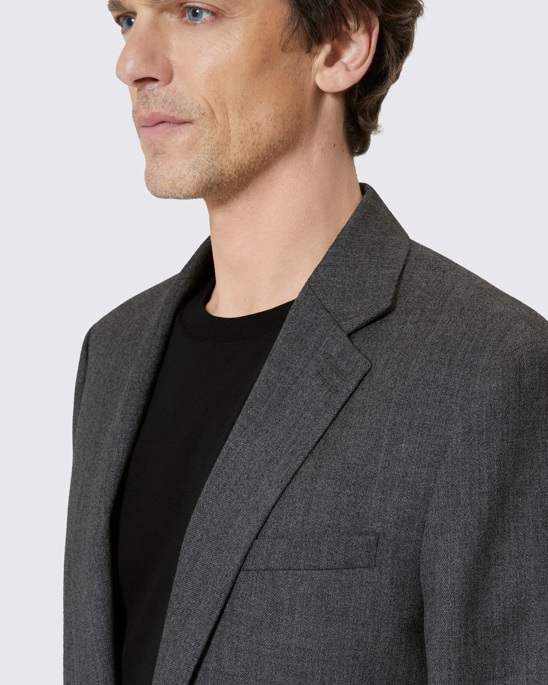 Veste en laine grise