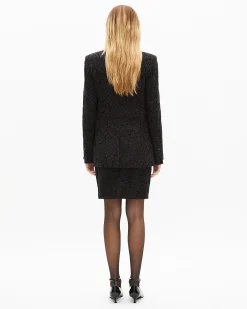 Veste tailleur en dentelle noire